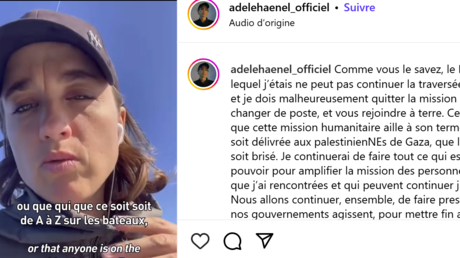 Flottille Global Sumud : une panne moteur oblige Adèle Haenel à débarquer