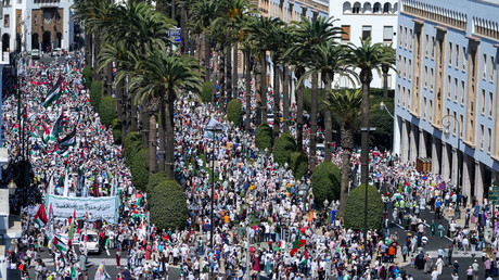 Maroc : une marée humaine dénonce les massacres à Gaza et la normalisation avec Israël