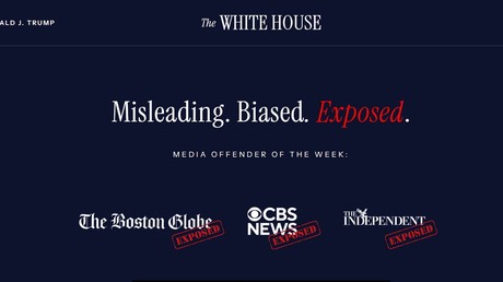 La Maison Blanche stigmatise les médias accusés de désinformation et de manipulation contre la présidence Trump