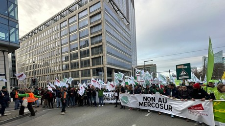 Crise agricole : les agriculteurs se mobilisent à Bruxelles contre l’accord avec le Mercosur