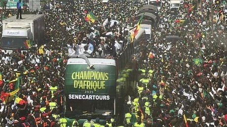 Sénégal : retour triomphal des Lions de la Téranga après leur victoire en Coupe d’Afrique des nations
