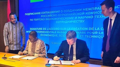 La Russie et le Burkina Faso créent une commission intergouvernementale de coopération économique